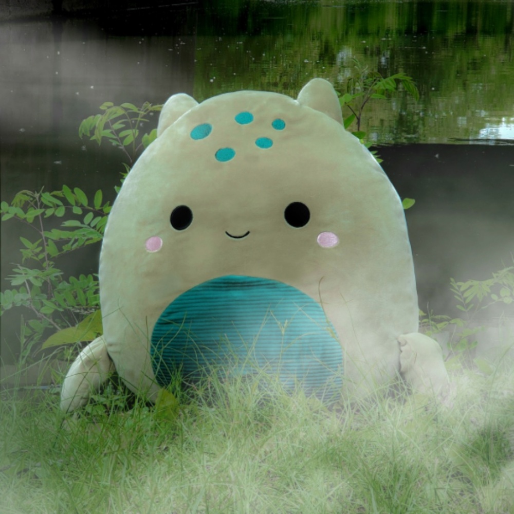 Squishmallows 16" Alec the Olive Green Loch Ness Monster Plush Toy